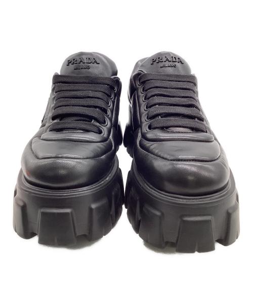 PRADA（プラダ）PRADA (プラダ) モノリス ダッドスニーカー ブラック サイズ:37 1/2の古着・服飾アイテム
