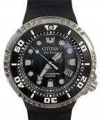 CITIZENシチズン）の古着「PROMASTER MARINE（プロマスター マリーン）BN1024-01E エコ・ドライブ ダイバーズ腕時計」｜ブラック