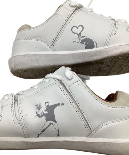 via SANGACIO（ヴィア・サンガチオ）via SANGACIO (ヴィア・サンガチオ) Brandalised (ブランダライズド) スニーカー ホワイト サイズ:25.5㎝の古着・服飾アイテム