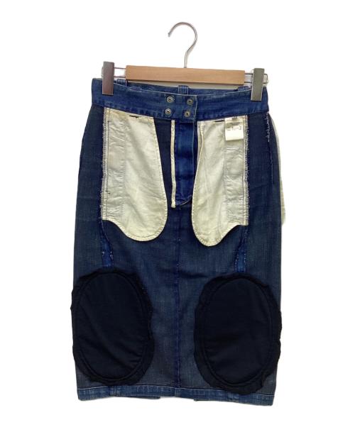 MM6 Maison Martin Margiela（エムエムシックス メゾンマルタンマルジェラ）MM6 Maison Martin Margiela (エムエムシックス メゾンマルタンマルジェラ) デニムスカート インディゴ サイズ:38の古着・服飾アイテム