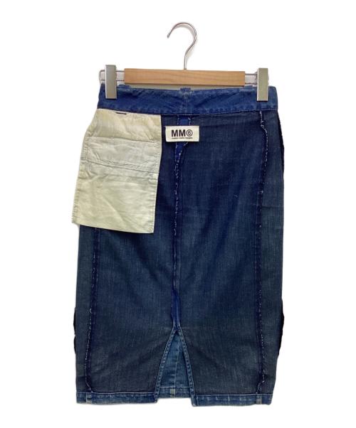 MM6 Maison Martin Margiela（エムエムシックス メゾンマルタンマルジェラ）MM6 Maison Martin Margiela (エムエムシックス メゾンマルタンマルジェラ) デニムスカート インディゴ サイズ:38の古着・服飾アイテム