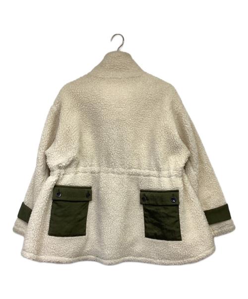 EZUMI（エズミ）EZUMI (エズミ) ミリタリーボアブルゾン ホワイト サイズ:Mの古着・服飾アイテム