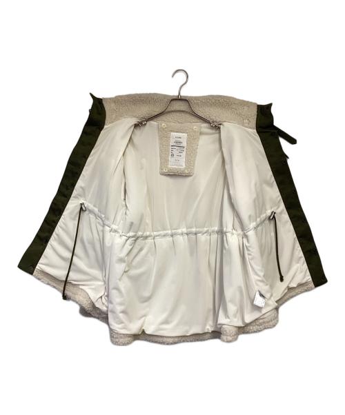 EZUMI（エズミ）EZUMI (エズミ) ミリタリーボアブルゾン ホワイト サイズ:Mの古着・服飾アイテム