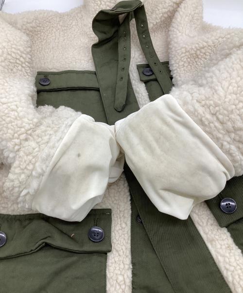 EZUMI（エズミ）EZUMI (エズミ) ミリタリーボアブルゾン ホワイト サイズ:Mの古着・服飾アイテム