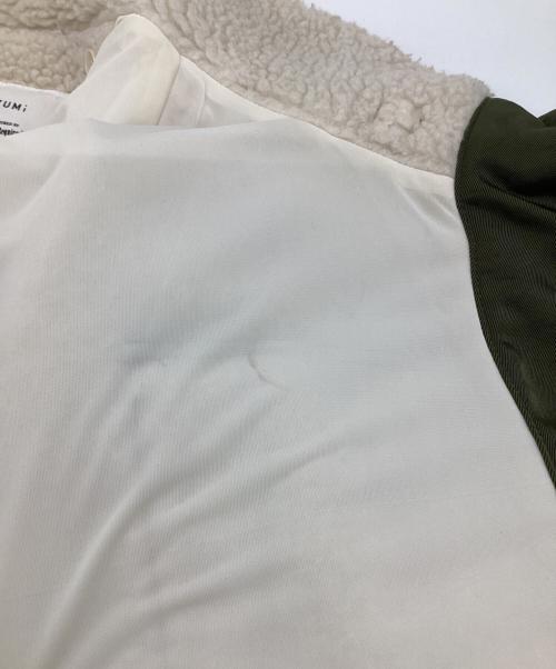 EZUMI（エズミ）EZUMI (エズミ) ミリタリーボアブルゾン ホワイト サイズ:Mの古着・服飾アイテム