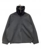 i'm hereアイムヒアー）の古着「ハーフジッププルオーバー」｜ブラック