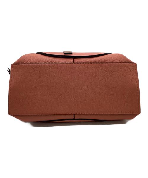 LOEWE（ロエベ）LOEWE (ロエベ) ゲート トップハンドルスモール 2WAYバッグ サーモンピンク×ブラウンの古着・服飾アイテム