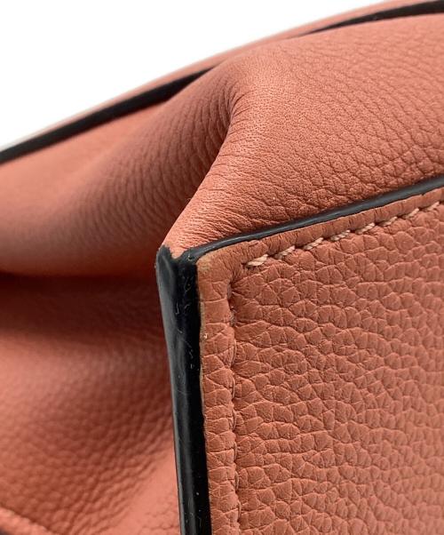 LOEWE（ロエベ）LOEWE (ロエベ) ゲート トップハンドルスモール 2WAYバッグ サーモンピンク×ブラウンの古着・服飾アイテム