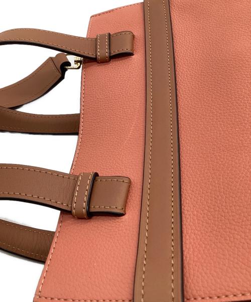 LOEWE（ロエベ）LOEWE (ロエベ) ゲート トップハンドルスモール 2WAYバッグ サーモンピンク×ブラウンの古着・服飾アイテム