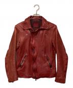 ISAMU KATAYAMA BACKLASHイサムカタヤマ・バックラッシュ）の古着「ジャパンホース ダブルライダース」｜レッド