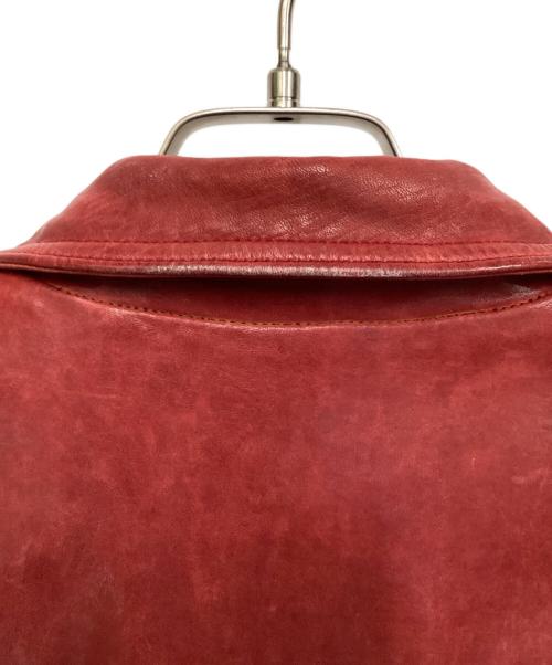 ISAMU KATAYAMA BACKLASH（イサムカタヤマ・バックラッシュ）ISAMU KATAYAMA BACKLASH (イサムカタヤマ・バックラッシュ) ジャパンホース ダブルライダース レッド サイズ:Mの古着・服飾アイテム