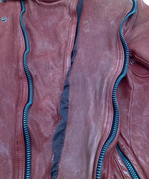 ISAMU KATAYAMA BACKLASH（イサムカタヤマ・バックラッシュ）ISAMU KATAYAMA BACKLASH (イサムカタヤマ・バックラッシュ) ジャパンホース ダブルライダース レッド サイズ:Mの古着・服飾アイテム