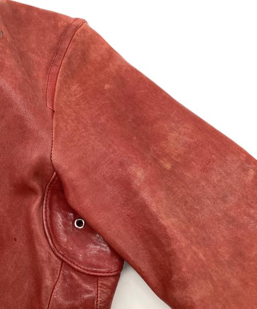 ISAMU KATAYAMA BACKLASH（イサムカタヤマ・バックラッシュ）ISAMU KATAYAMA BACKLASH (イサムカタヤマ・バックラッシュ) ジャパンホース ダブルライダース レッド サイズ:Mの古着・服飾アイテム