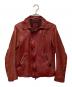 ISAMU KATAYAMA BACKLASH（イサムカタヤマ・バックラッシュ）の古着「ジャパンホース ダブルライダース」｜レッド