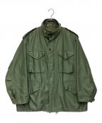 MARKAWAREマーカウェア）の古着「M-65 FIELD JACKET, BIG – MILITARY BACKSATIN（エム65フィールドジャケット ビッグ-ミリタリー バックサテン）」｜グリーン