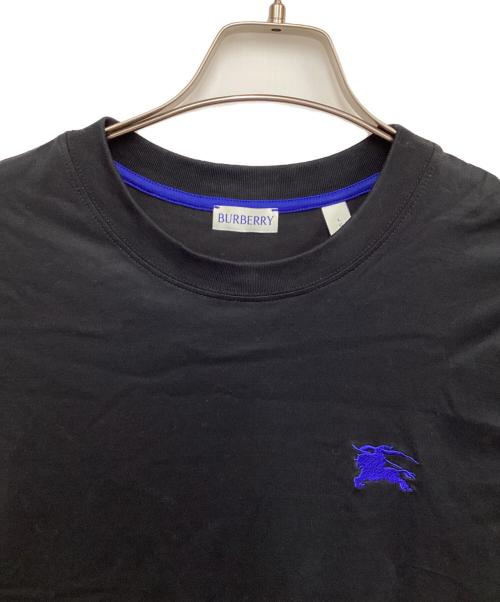 BURBERRY（バーバリー）BURBERRY (バーバリー) EKD 刺繍 クルーネック Tシャツ ブラック サイズ:LGの古着・服飾アイテム