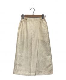 ISSEY MIYAKE（イッセイミヤケ）の古着「リネン混スカート」｜ベージュ