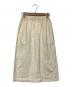 ISSEY MIYAKE (イッセイミヤケ) リネン混スカート ベージュ サイズ:9：11000円