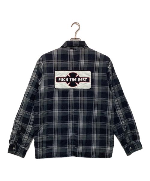 SUPREME（シュプリーム）SUPREME (シュプリーム) Independent Truck Company (インディペンデント トラック カンパニー) Quilted Flannel Shirt（キルテッド フランネル シャツ） ブラック サイズ:Sの古着・服飾アイテム