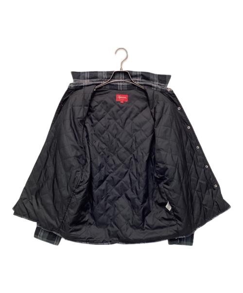 SUPREME（シュプリーム）SUPREME (シュプリーム) Independent Truck Company (インディペンデント トラック カンパニー) Quilted Flannel Shirt（キルテッド フランネル シャツ） ブラック サイズ:Sの古着・服飾アイテム