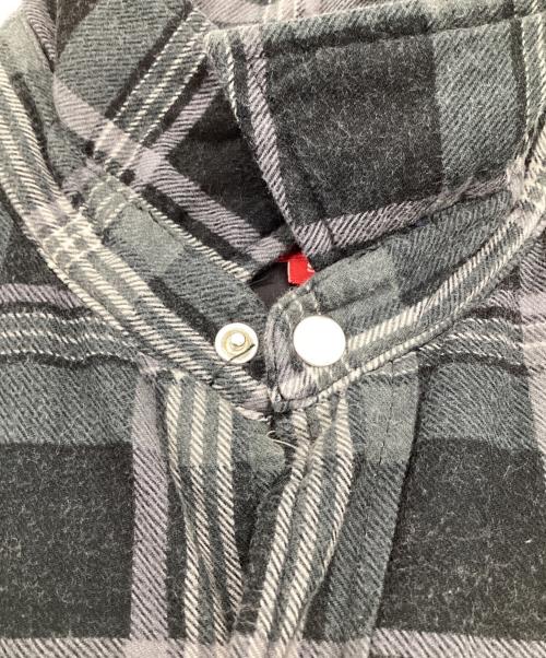 SUPREME（シュプリーム）SUPREME (シュプリーム) Independent Truck Company (インディペンデント トラック カンパニー) Quilted Flannel Shirt（キルテッド フランネル シャツ） ブラック サイズ:Sの古着・服飾アイテム