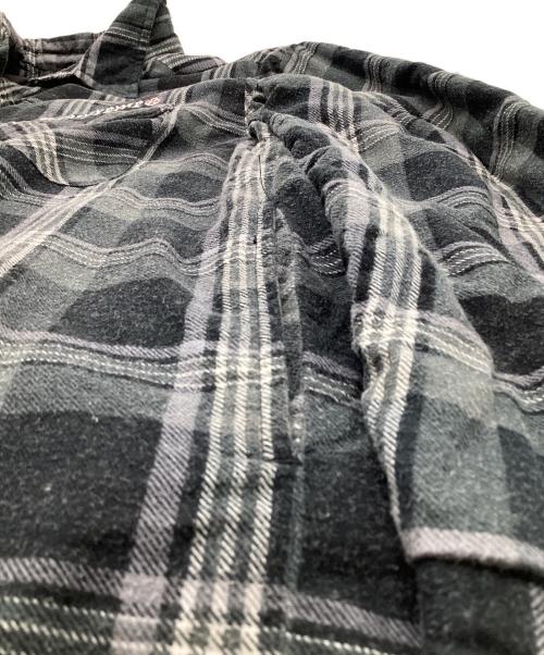 SUPREME（シュプリーム）SUPREME (シュプリーム) Independent Truck Company (インディペンデント トラック カンパニー) Quilted Flannel Shirt（キルテッド フランネル シャツ） ブラック サイズ:Sの古着・服飾アイテム