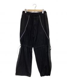 PARANOID（パラノイド）の古着「サイドラインリフレクターパンツ」｜ブラック