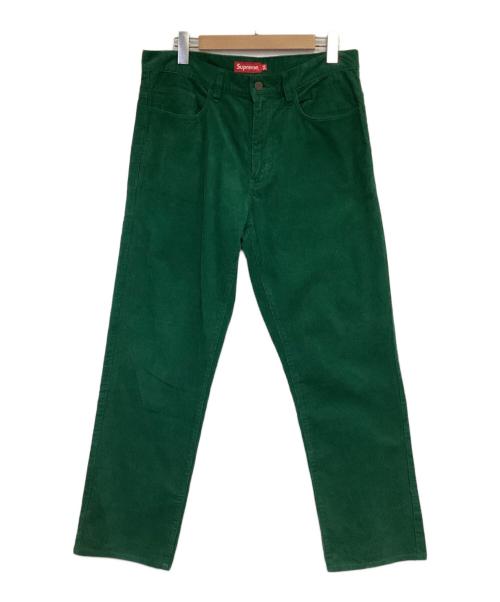 SUPREME（シュプリーム）SUPREME (シュプリーム) コーデュロイパンツ グリーン サイズ:34の古着・服飾アイテム