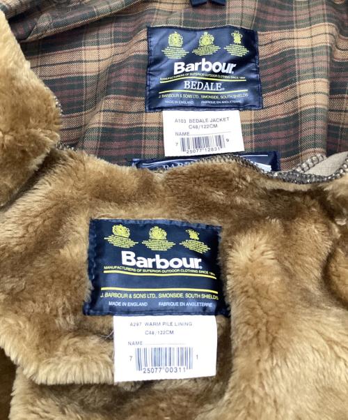 Barbour（バブアー）Barbour (バブアー) BEDALE（ビデイル）オイルドジャケット 90S ライナー付 ブラウン サイズ:C48の古着・服飾アイテム