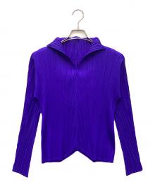 PLEATS PLEASE（プリーツプリーズ）の古着「プリーツブラウス」｜ブルー