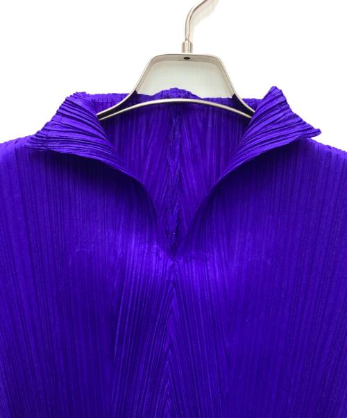 PLEATS PLEASE（プリーツプリーズ）PLEATS PLEASE (プリーツプリーズ) プリーツブラウス ブルー サイズ:3の古着・服飾アイテム