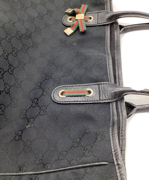 GUCCI（グッチ）GUCCI (グッチ) プリンシー トートバッグ ブラック サイズ:-の古着・服飾アイテム