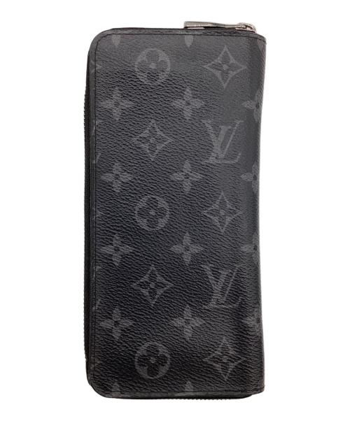 LOUIS VUITTON（ルイ ヴィトン）LOUIS VUITTON (ルイ ヴィトン) モノグラム エクリプス ジッピーウォレット･ヴェルティカル ブラックの古着・服飾アイテム