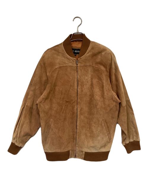 LUIS ALVEAR（ルイ アルヴェアール）LUIS ALVEAR (ルイ アルヴェアール) レザーブルゾン ブラウン サイズ:Lの古着・服飾アイテム