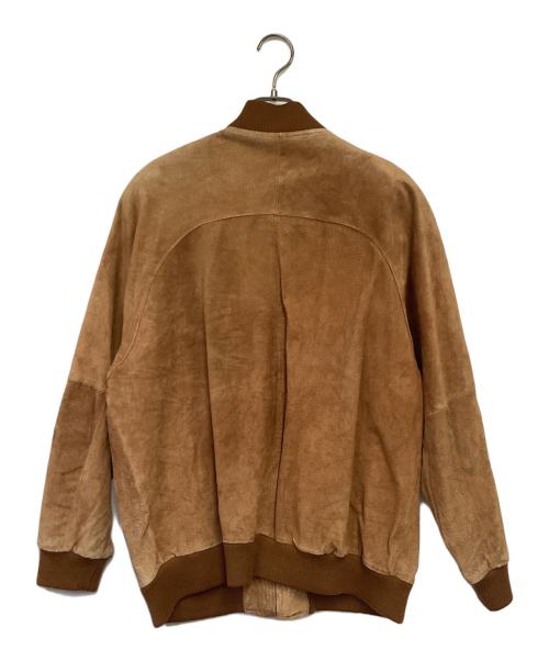 LUIS ALVEAR（ルイ アルヴェアール）LUIS ALVEAR (ルイ アルヴェアール) レザーブルゾン ブラウン サイズ:Lの古着・服飾アイテム