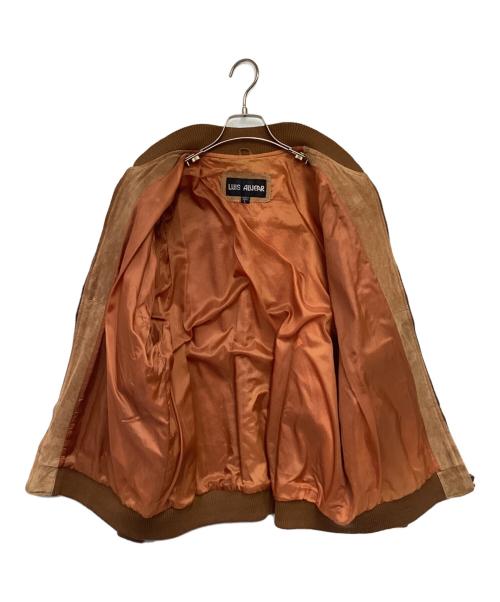LUIS ALVEAR（ルイ アルヴェアール）LUIS ALVEAR (ルイ アルヴェアール) レザーブルゾン ブラウン サイズ:Lの古着・服飾アイテム