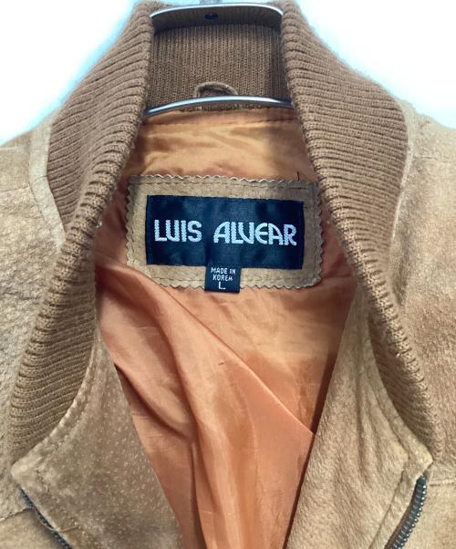 LUIS ALVEAR（ルイ アルヴェアール）LUIS ALVEAR (ルイ アルヴェアール) レザーブルゾン ブラウン サイズ:Lの古着・服飾アイテム