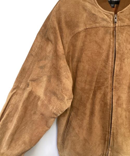 LUIS ALVEAR（ルイ アルヴェアール）LUIS ALVEAR (ルイ アルヴェアール) レザーブルゾン ブラウン サイズ:Lの古着・服飾アイテム