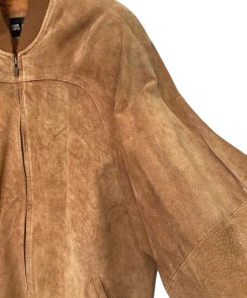 LUIS ALVEAR（ルイ アルヴェアール）LUIS ALVEAR (ルイ アルヴェアール) レザーブルゾン ブラウン サイズ:Lの古着・服飾アイテム