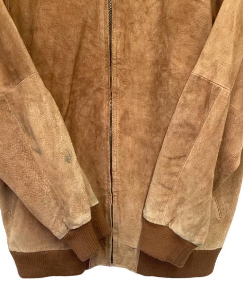 LUIS ALVEAR（ルイ アルヴェアール）LUIS ALVEAR (ルイ アルヴェアール) レザーブルゾン ブラウン サイズ:Lの古着・服飾アイテム