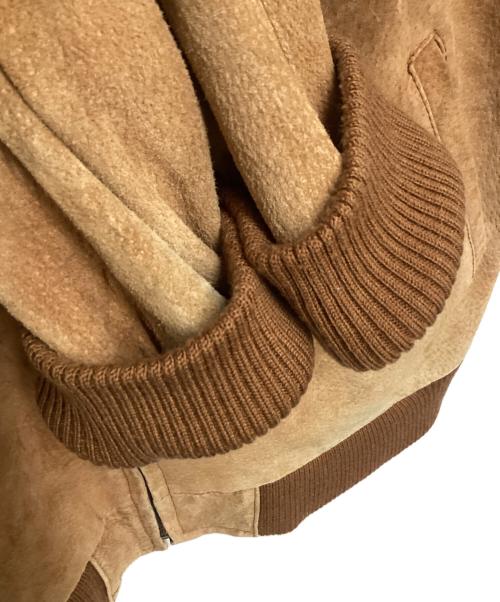 LUIS ALVEAR（ルイ アルヴェアール）LUIS ALVEAR (ルイ アルヴェアール) レザーブルゾン ブラウン サイズ:Lの古着・服飾アイテム