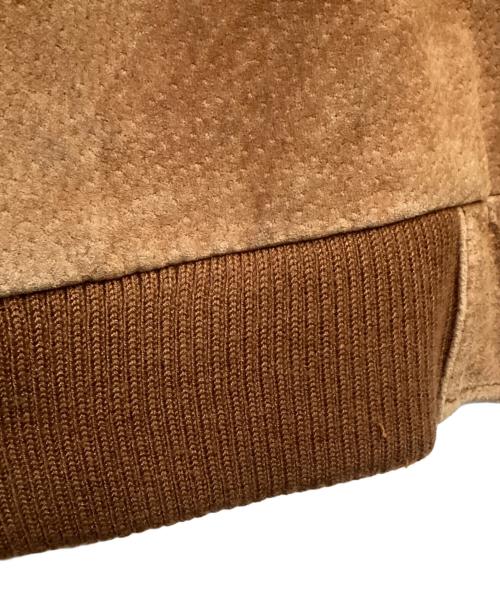 LUIS ALVEAR（ルイ アルヴェアール）LUIS ALVEAR (ルイ アルヴェアール) レザーブルゾン ブラウン サイズ:Lの古着・服飾アイテム