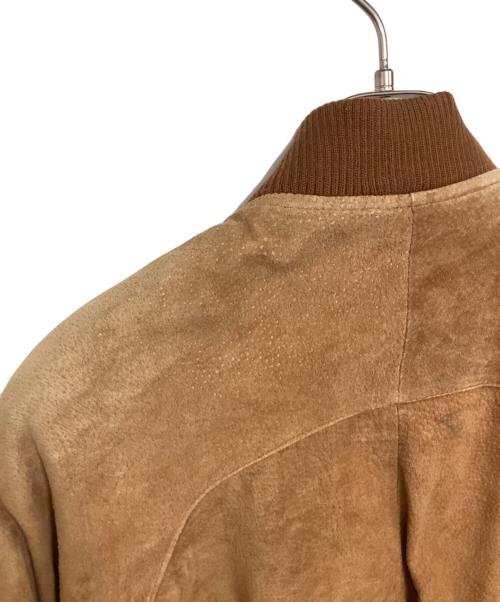 LUIS ALVEAR（ルイ アルヴェアール）LUIS ALVEAR (ルイ アルヴェアール) レザーブルゾン ブラウン サイズ:Lの古着・服飾アイテム