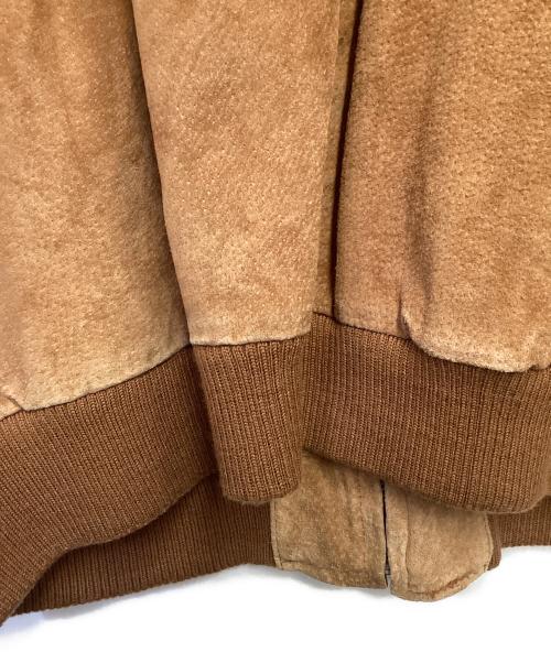 LUIS ALVEAR（ルイ アルヴェアール）LUIS ALVEAR (ルイ アルヴェアール) レザーブルゾン ブラウン サイズ:Lの古着・服飾アイテム