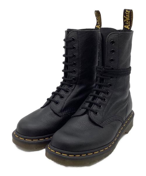 Dr.Martens（ドクターマーチン）Dr.Martens (ドクターマーチン) 1490 VIRGINA（バージニア）10ホールブーツ ブラック サイズ:UK5の古着・服飾アイテム