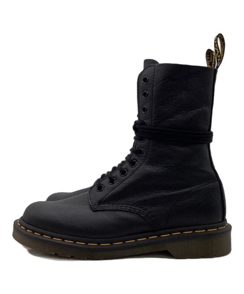 Dr.Martens（ドクターマーチン）Dr.Martens (ドクターマーチン) 1490 VIRGINA（バージニア）10ホールブーツ ブラック サイズ:UK5の古着・服飾アイテム