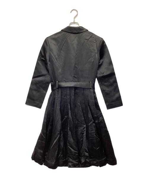 hazama（ハザマ）hazama (ハザマ) 駆け巡る黒衣コート アセテートVER ブラック サイズ:Sの古着・服飾アイテム