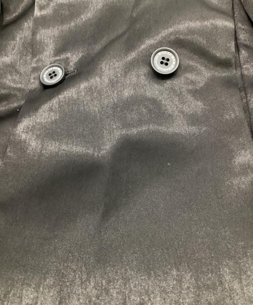 hazama（ハザマ）hazama (ハザマ) 駆け巡る黒衣コート アセテートVER ブラック サイズ:Sの古着・服飾アイテム