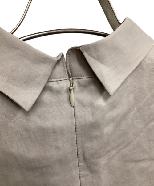hazama（ハザマ）hazama (ハザマ) シャツとドレスの二重装 グレー×ブラック サイズ:Sの古着・服飾アイテム