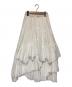 CASA FLINE (カーサフライン) コットンティアードスカート ホワイト サイズ:F：12000円
